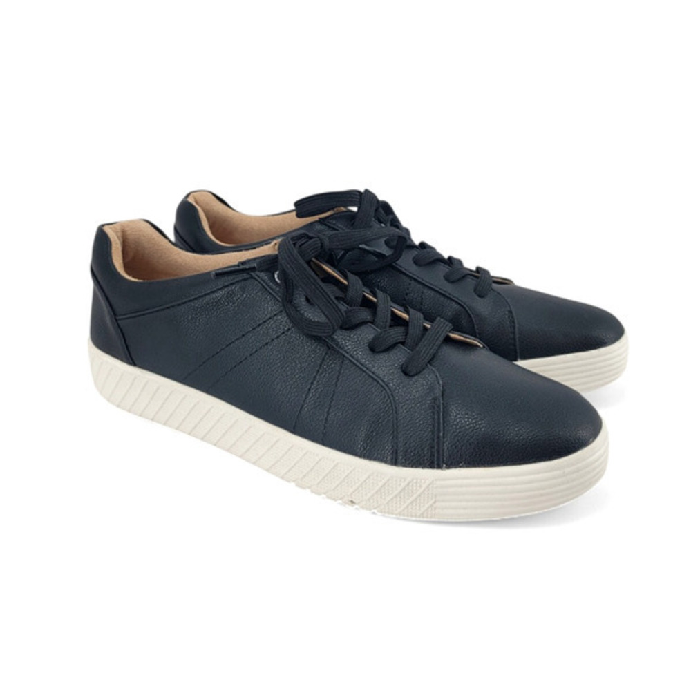 Soul Naturalizer Black Leather Lace Up Sneakers Comfort Casual Shoes Women's 9